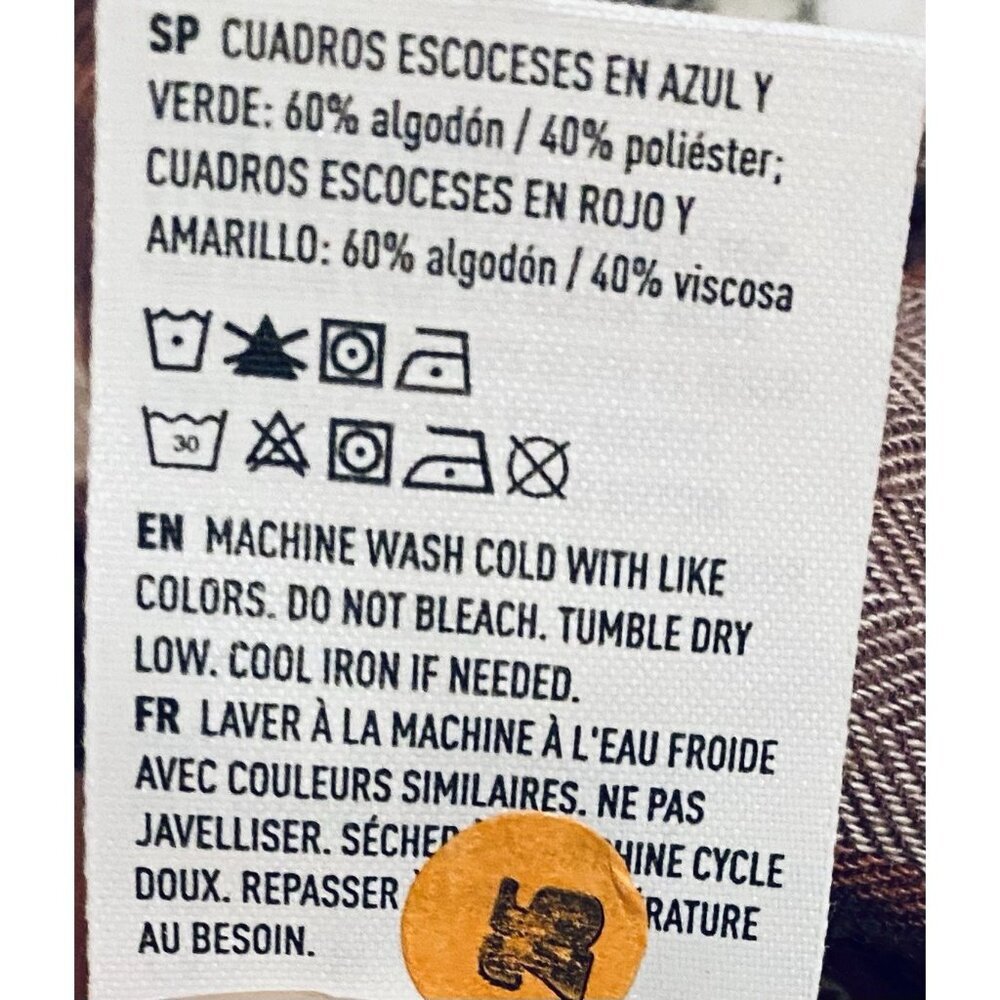 American Eagle Top Womens Medium Patchwork Plaid … - image 8